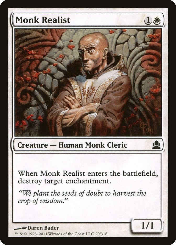 Image for Monk Realist (Commander) (20) - Magic: The Gathering