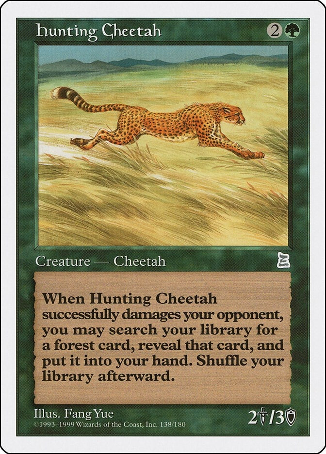 Image for Hunting Cheetah (Portal Three Kingdoms) (138) - Magic: The Gathering