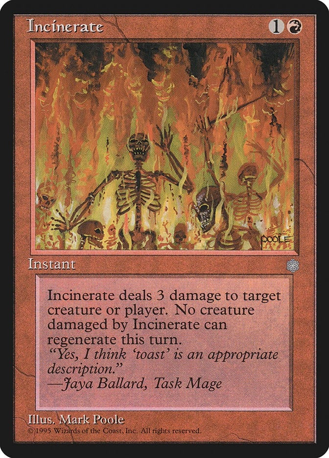 Image for Incinerate (Ice Age) (194) - Magic: The Gathering