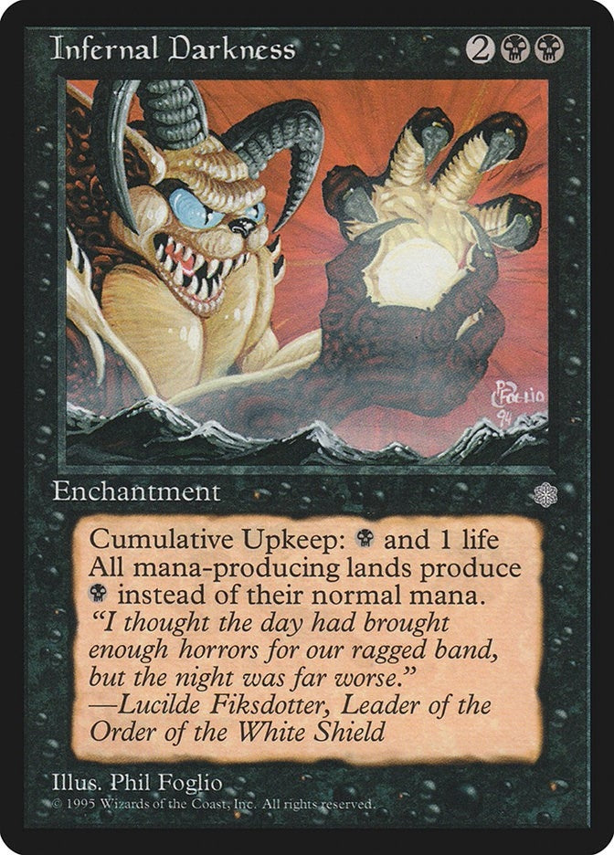 Image for Infernal Darkness (Ice Age) (23) - Magic: The Gathering