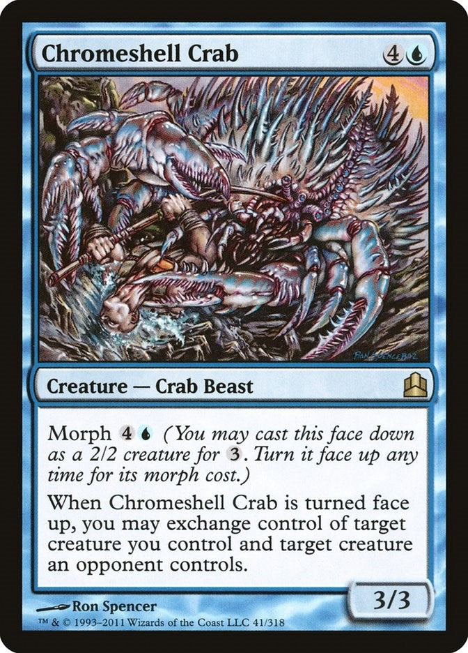 Image for Chromeshell Crab (Commander) (41) - Magic: The Gathering