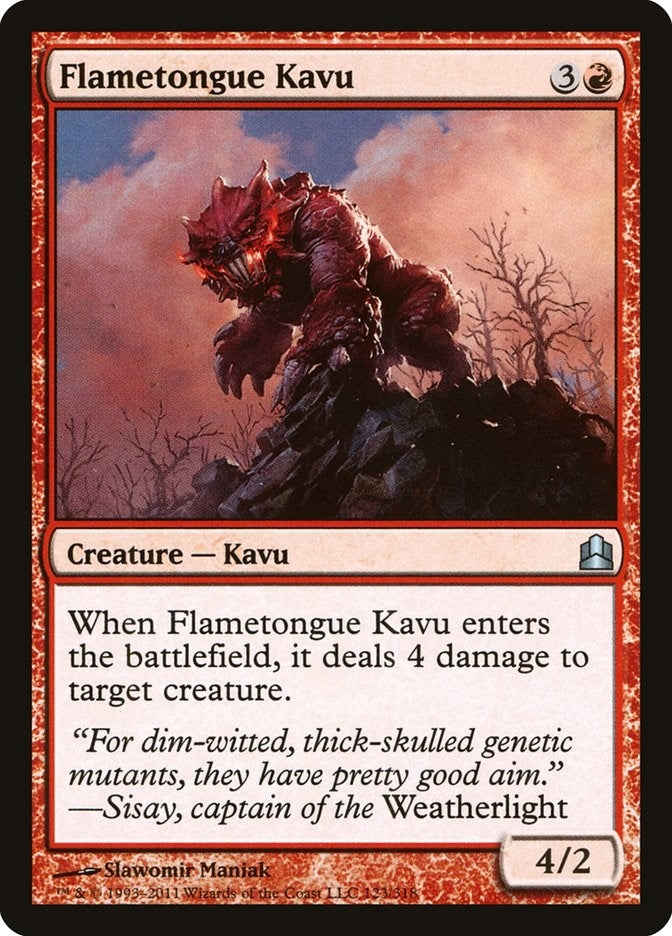 Image for Flametongue Kavu (Commander) (123) - Magic: The Gathering