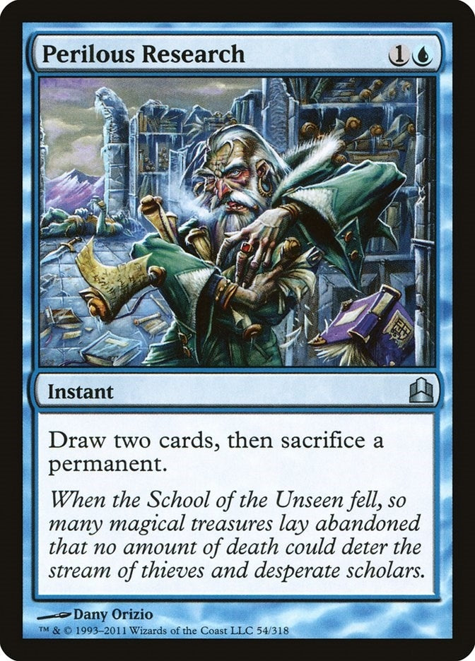 Image for Perilous Research (Commander) (54) - Magic: The Gathering