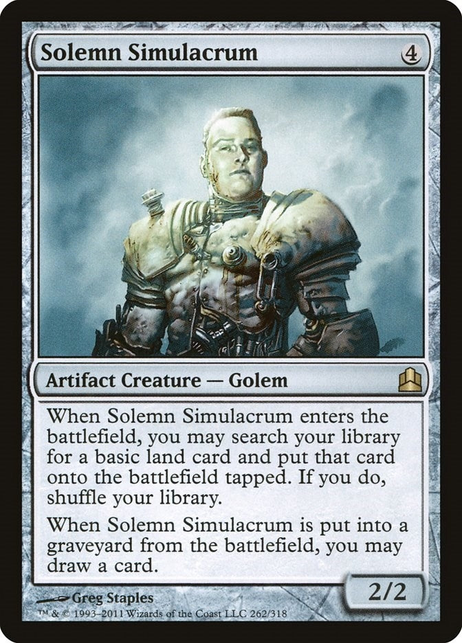 Image for Solemn Simulacrum (Commander) (262) - Magic: The Gathering