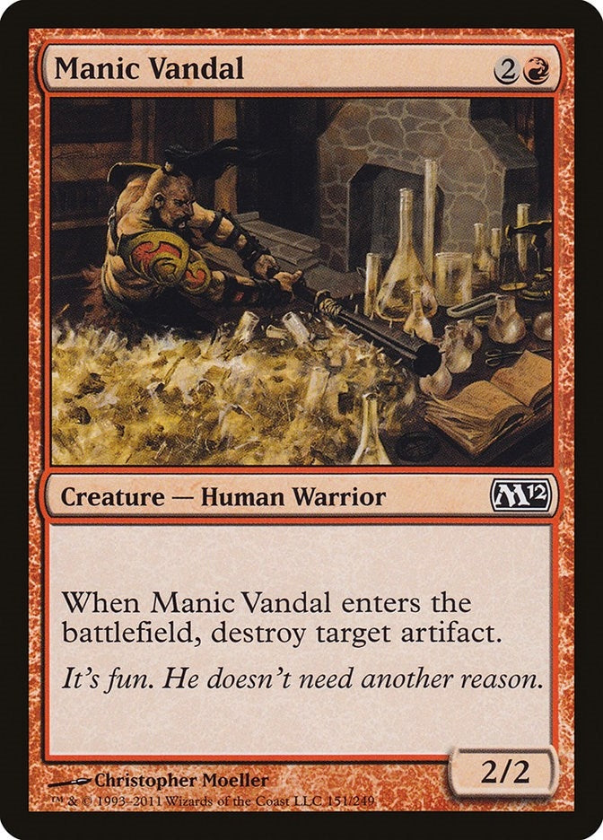 Image for Manic Vandal (Magic 2012 (M12)) (151) - Magic: The Gathering