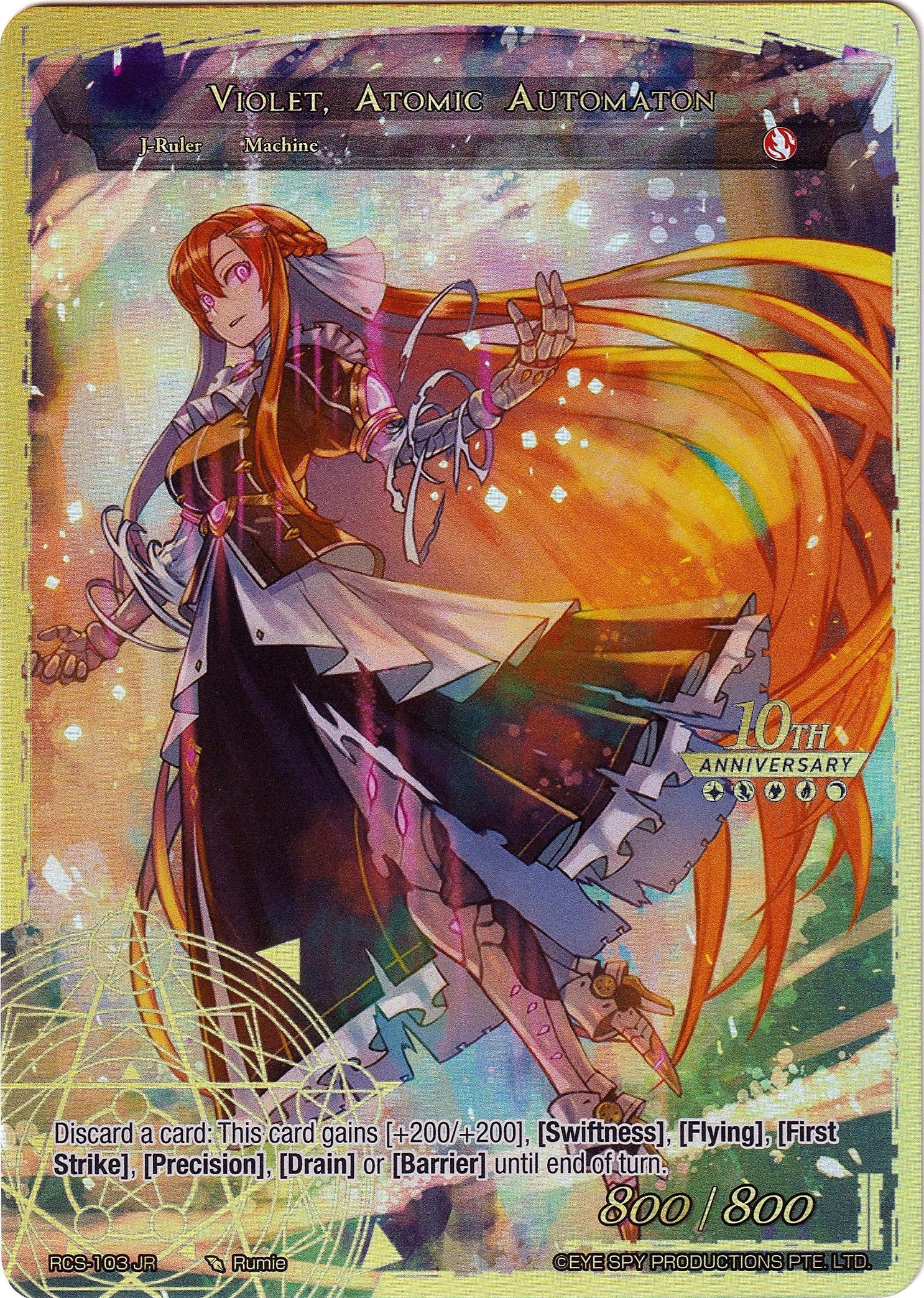 Image for Violet, Atomic Automaton (10th Anniversary: Ruler Collection Set) (RCS-103 JR) - Force of Will