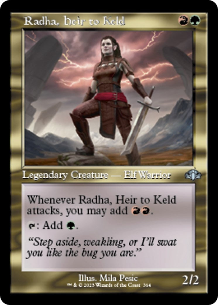 Image for Radha, Heir to Keld (Retro Frame) (Dominaria Remastered) (364) - Magic: The Gathering