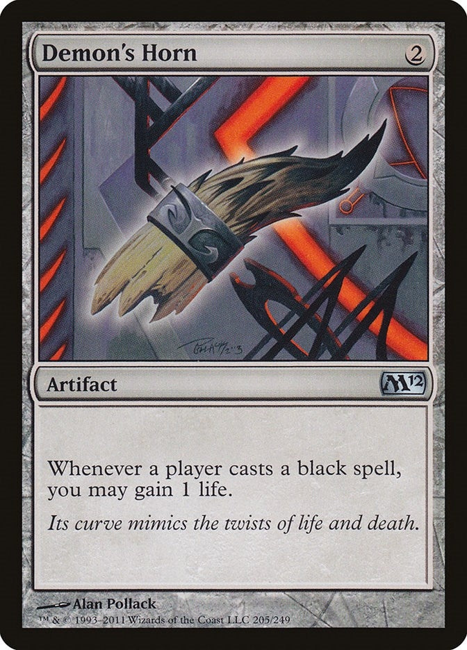 Image for Demon's Horn (Magic 2012 (M12)) (205) - Magic: The Gathering