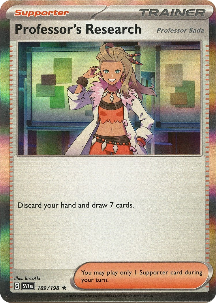 Image for Professor's Research (SV01: Scarlet & Violet Base Set) (189/198) - Pokemon