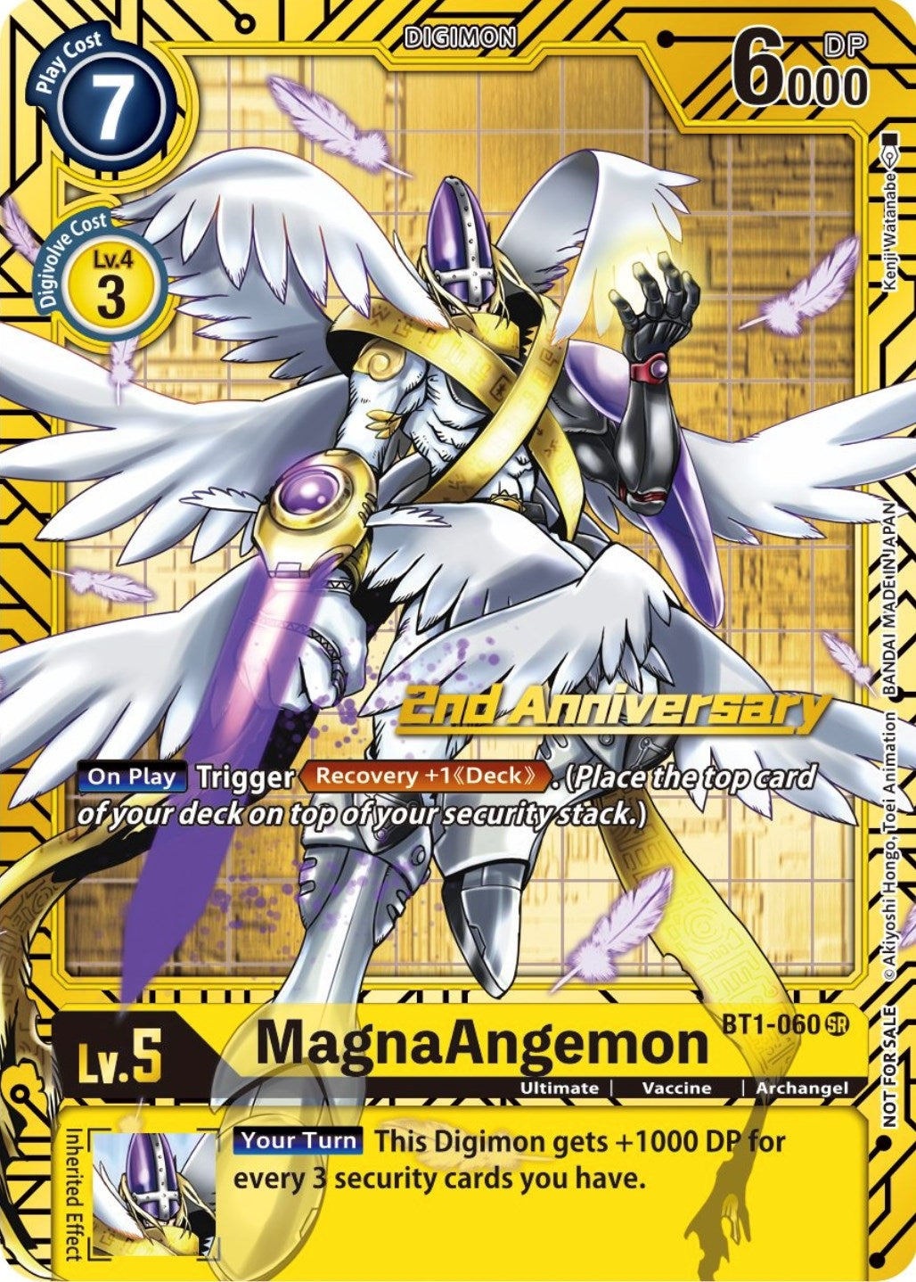 Image for MagnaAngemon - BT1-060 (2nd Anniversary Card Set) (BT01-03A) (BT1-060 SR) - Digimon Card Game