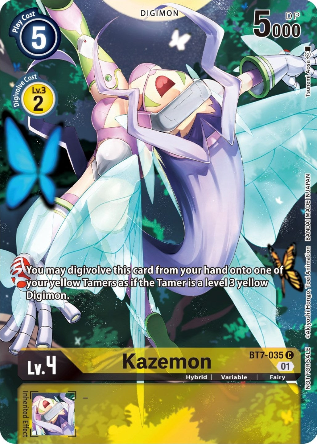 Image for Kazemon (2nd Anniversary Frontier Card) (BT07) (BT7-035 C) - Digimon Card Game
