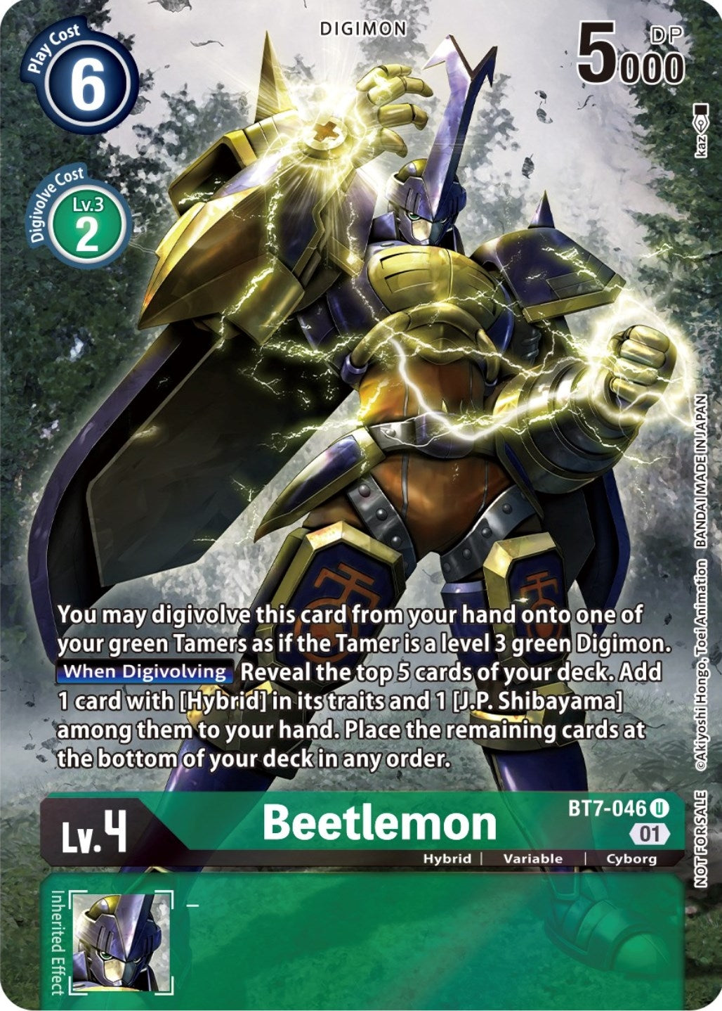 Image for Beetlemon (2nd Anniversary Frontier Card) (BT07) (BT7-046 U) - Digimon Card Game