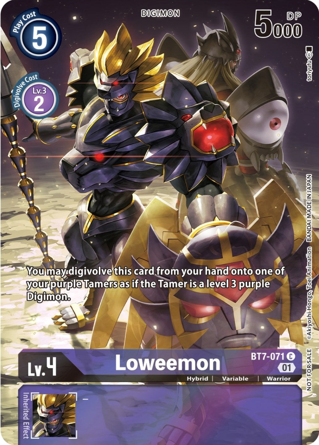 Image for Loweemon (2nd Anniversary Frontier Card) (BT07) (BT7-071 C) - Digimon Card Game