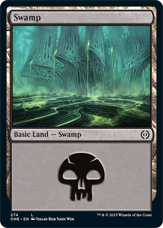 Image for Swamp (274) (Phyrexia: All Will Be One) (274) - Magic: The Gathering