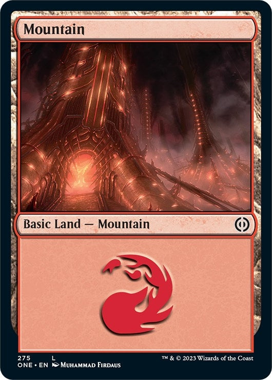 Image for Mountain (275) (Phyrexia: All Will Be One) (275) - Magic: The Gathering