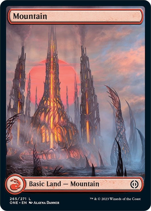 Image for Mountain (265) - Full Art (Phyrexia: All Will Be One) (265) - Magic: The Gathering