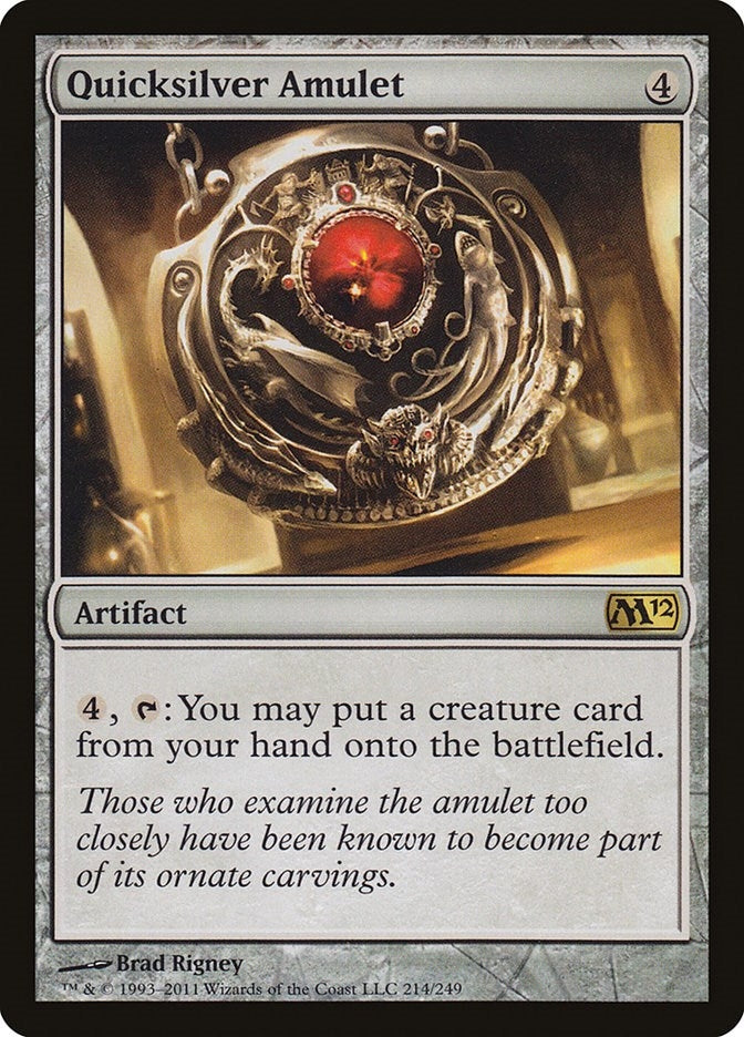 Image for Quicksilver Amulet (Magic 2012 (M12)) (214) - Magic: The Gathering