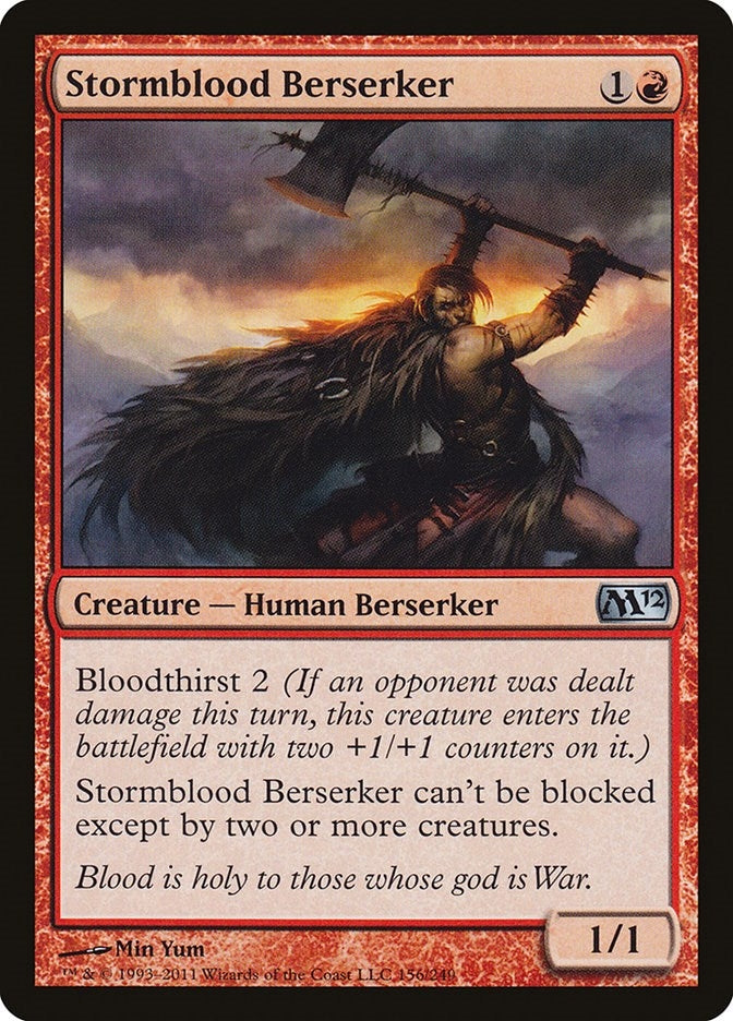 Image for Stormblood Berserker (Magic 2012 (M12)) (156) - Magic: The Gathering