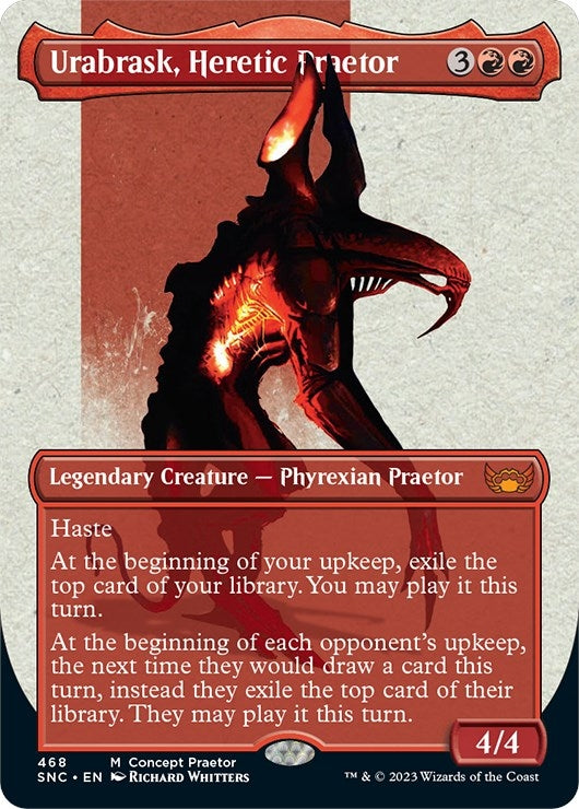 Image for Urabrask, Heretic Praetor (Concept Praetor) (Phyrexia: All Will Be One) (468) - Magic: The Gathering