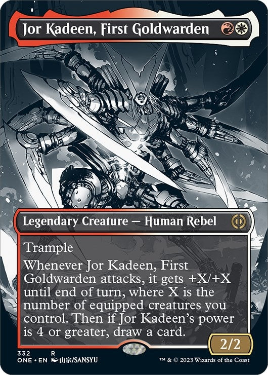 Image for Jor Kadeen, First Goldwarden (Borderless) (Phyrexia: All Will Be One) (332) - Magic: The Gathering