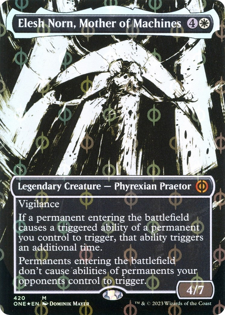 Image for Elesh Norn, Mother of Machines (Showcase) (Step-and-Compleat Foil) (Phyrexia: All Will Be One) (420) - Magic: The Gathering
