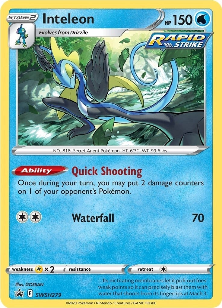 Image for Inteleon - SWSH279 (SWSH: Sword & Shield Promo Cards) (SWSH279) - Pokemon