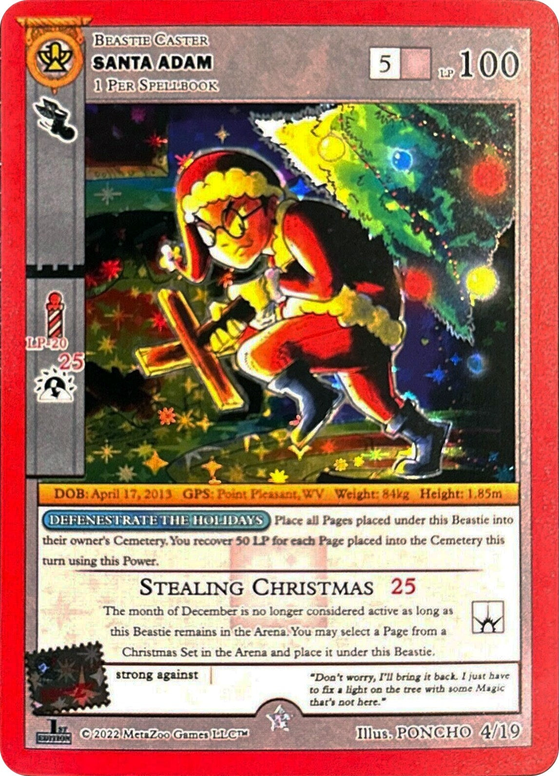 Image for Santa Adam (First Edition) (Holiday Promos) (4/19) - MetaZoo