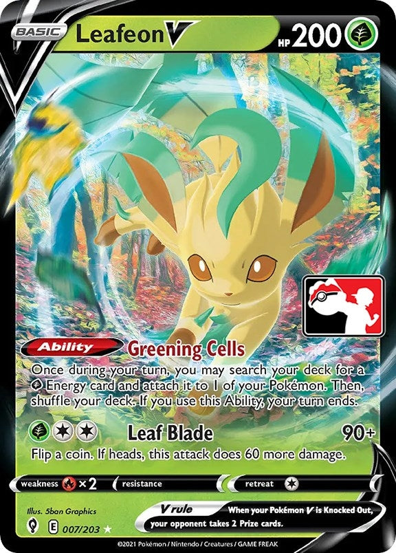 Image for Leafeon V (Prize Pack Series Cards) (007/203) - Pokemon