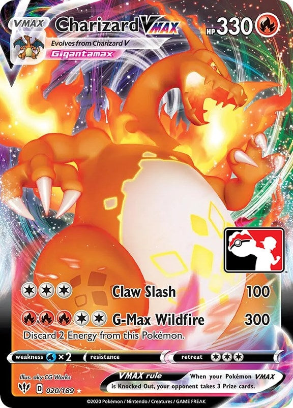 Image for Charizard VMAX (Prize Pack Series Cards) (020/189) - Pokemon