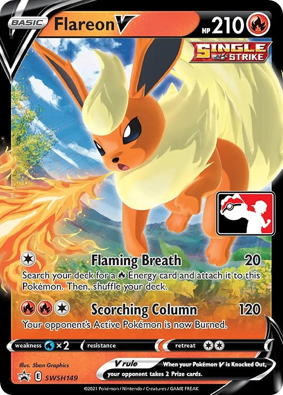 Image for Flareon V (Prize Pack Series Cards) (SWSH149) - Pokemon