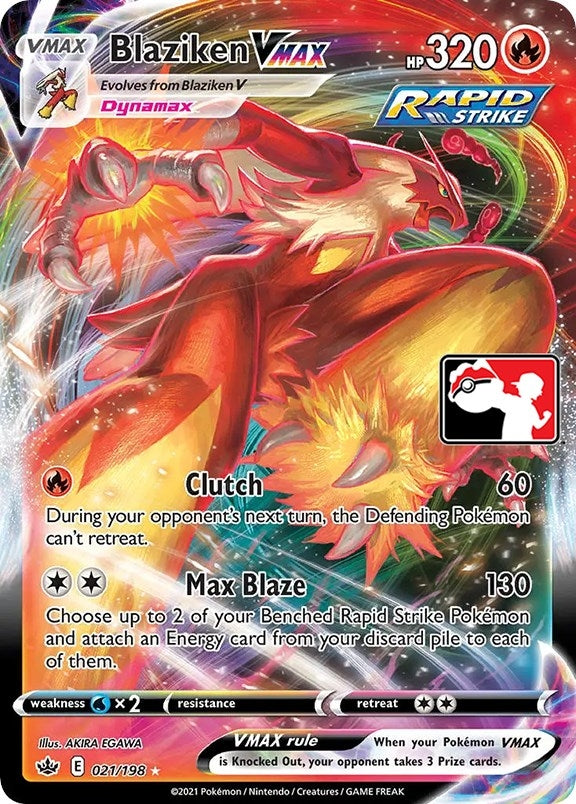 Image for Blaziken VMAX (Prize Pack Series Cards) (021/198) - Pokemon
