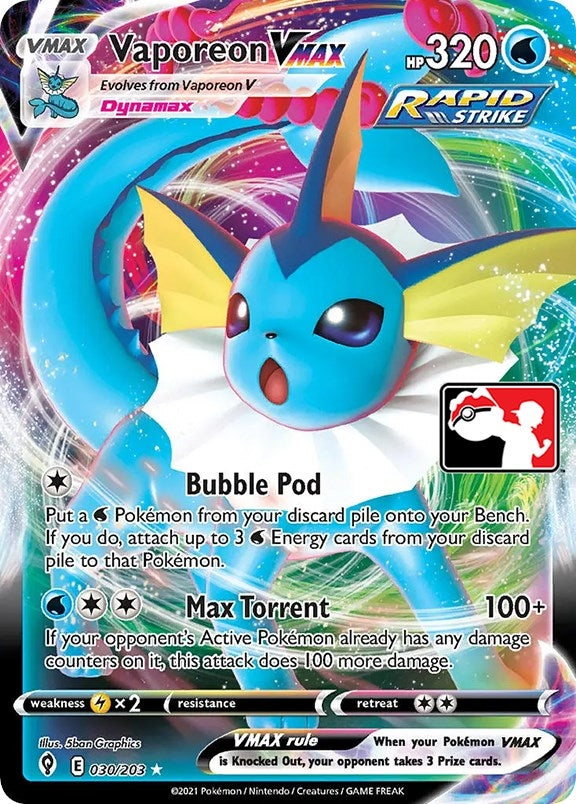 Image for Vaporeon VMAX (Prize Pack Series Cards) (030/203) - Pokemon