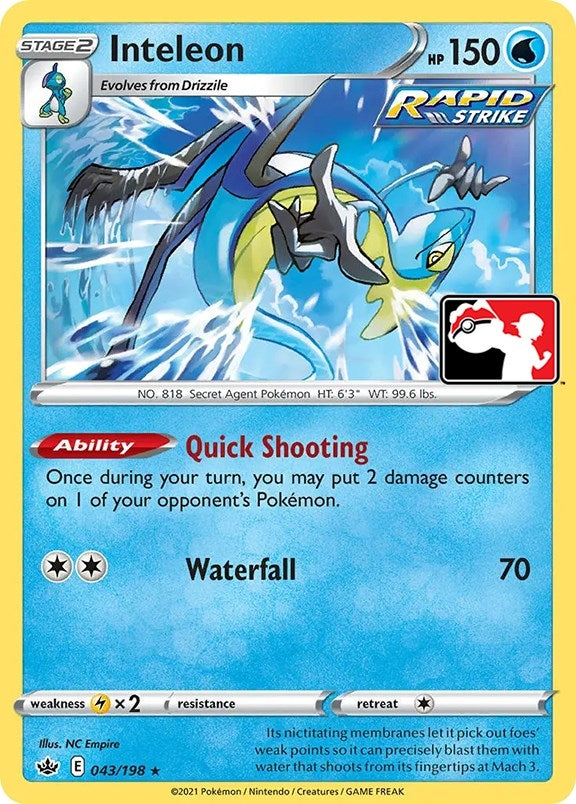 Image for Inteleon (43) (Prize Pack Series Cards) (043/198) - Pokemon