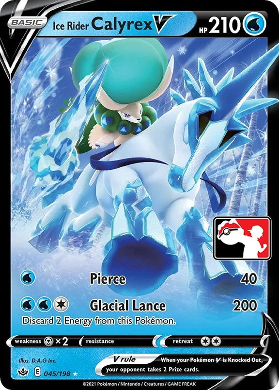 Image for Ice Rider Calyrex V (Prize Pack Series Cards) (045/198) - Pokemon
