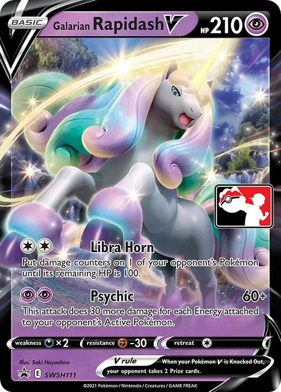 Image for Galarian Rapidash V (Prize Pack Series Cards) (SWSH111) - Pokemon