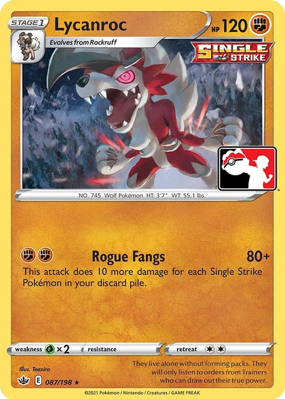 Image for Lycanroc (Prize Pack Series Cards) (087/198) - Pokemon
