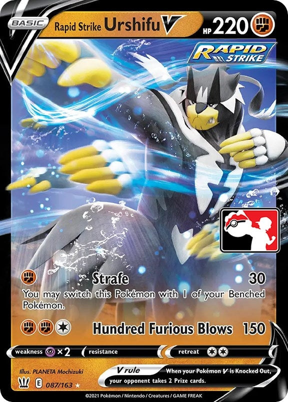 Image for Rapid Strike Urshifu V (Prize Pack Series Cards) (087/163) - Pokemon