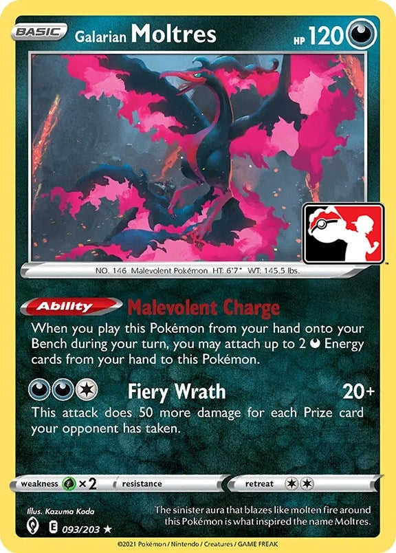 Image for Galarian Moltres (Prize Pack Series Cards) (093/203) - Pokemon