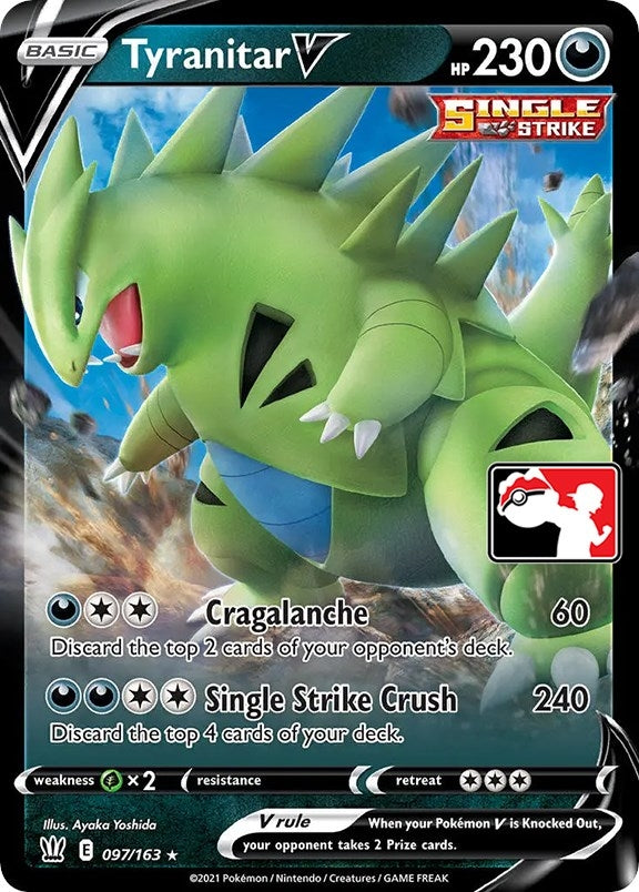Image for Tyranitar V (Prize Pack Series Cards) (097/163) - Pokemon
