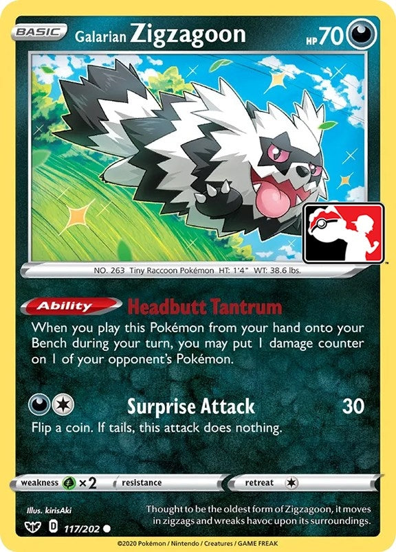 Image for Galarian Zigzagoon (Prize Pack Series Cards) (117/202) - Pokemon