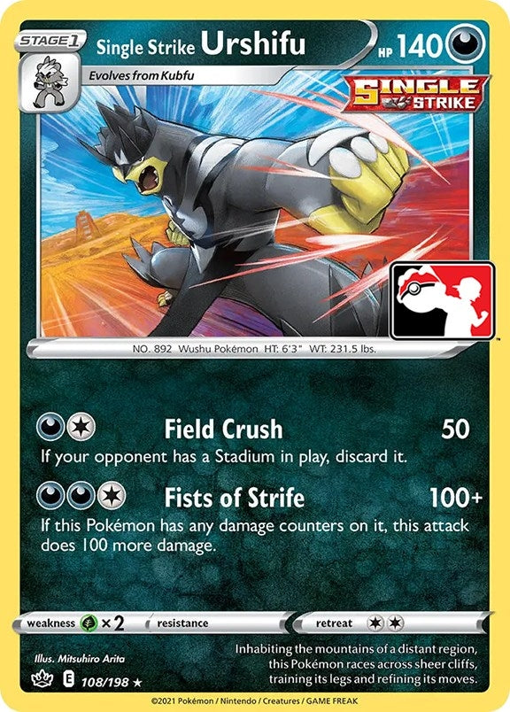 Image for Single Strike Urshifu (Prize Pack Series Cards) (108/198) - Pokemon