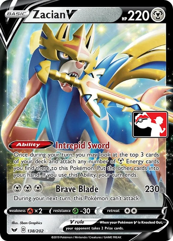 Image for Zacian V (Prize Pack Series Cards) (138/202) - Pokemon