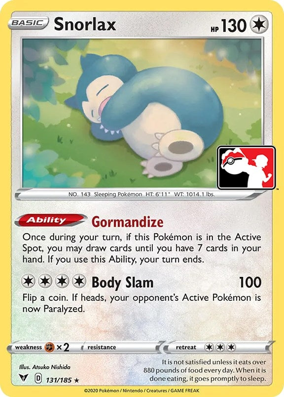 Image for Snorlax (Prize Pack Series Cards) (131/185) - Pokemon
