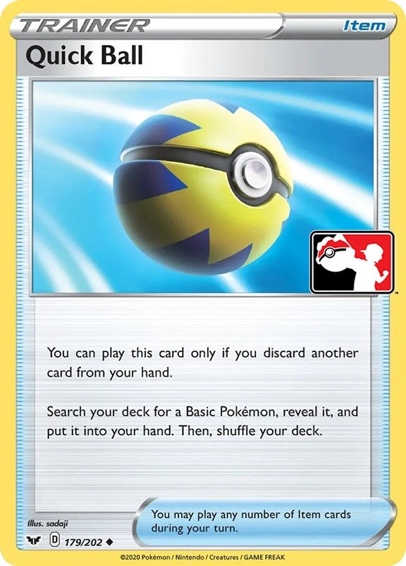 Image for Quick Ball (Prize Pack Series Cards) (179/202) - Pokemon