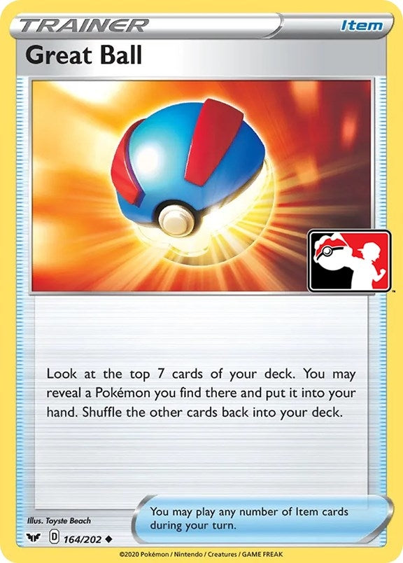 Image for Great Ball (Prize Pack Series Cards) (164/202) - Pokemon