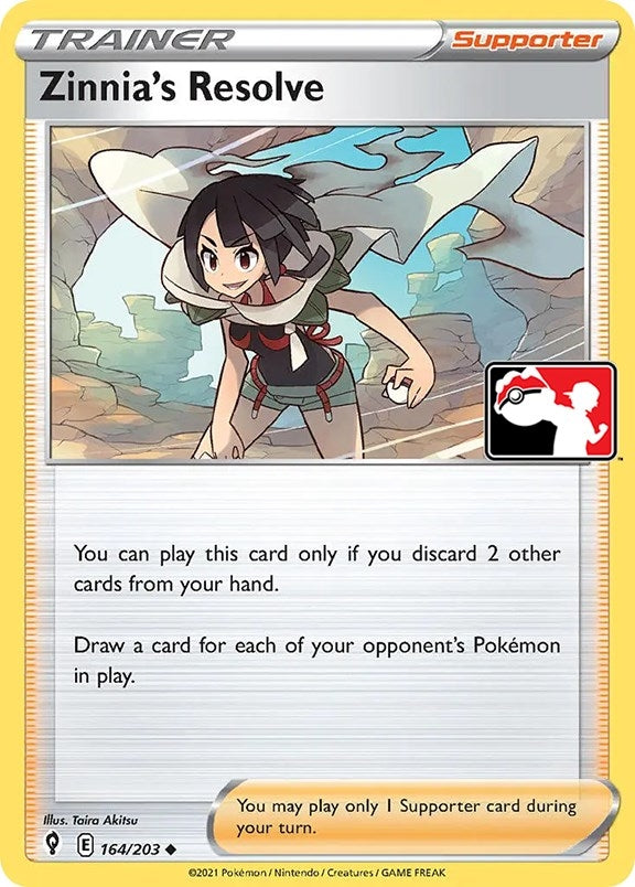 Image for Zinnia's Resolve (Prize Pack Series Cards) (164/203) - Pokemon