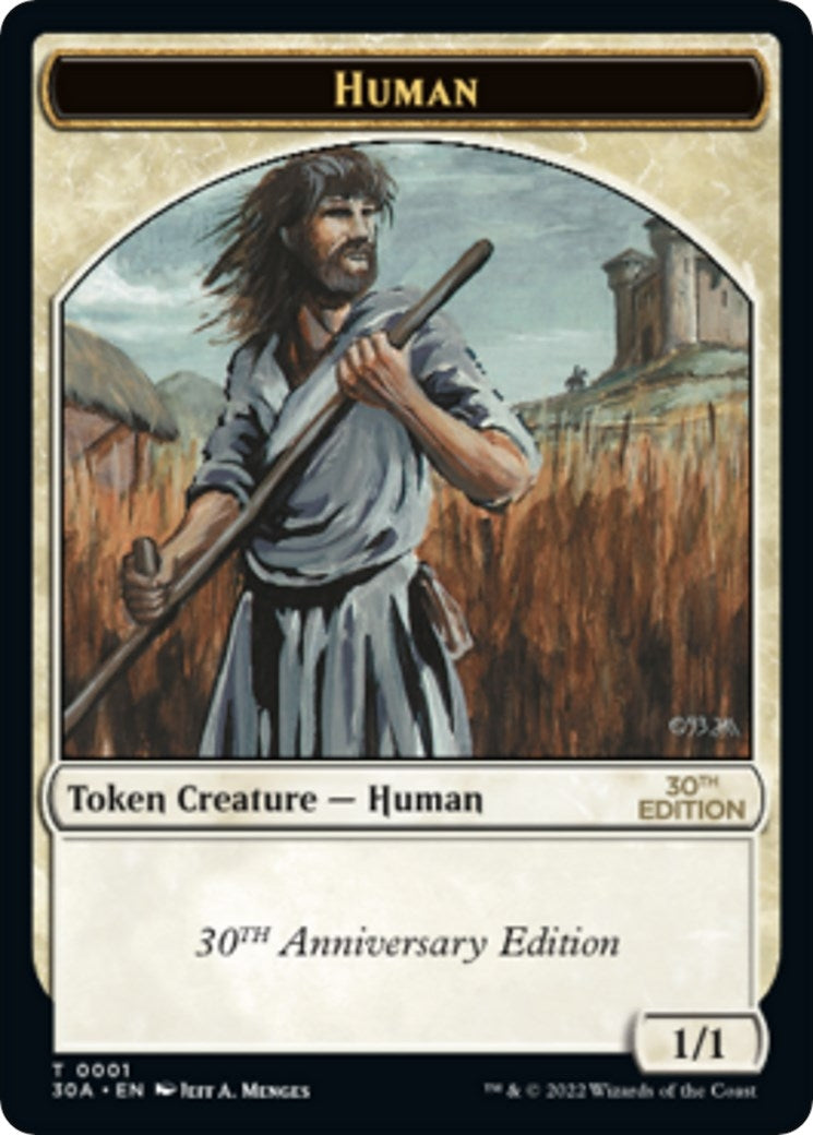Image for Human Token (30th Anniversary Edition) (1) - Magic: The Gathering