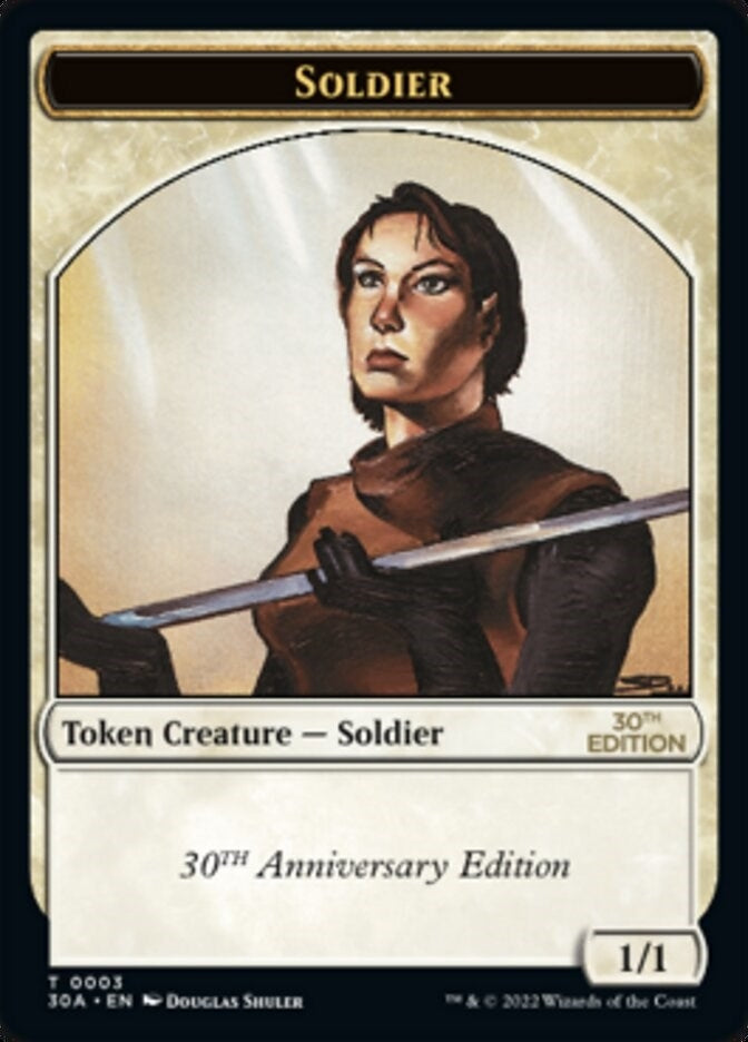 Image for Soldier Token (30th Anniversary Edition) (3) - Magic: The Gathering