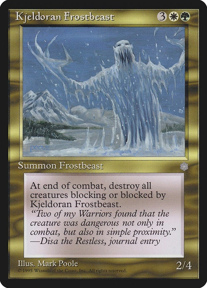 Image for Kjeldoran Frostbeast (Ice Age) - Magic: The Gathering
