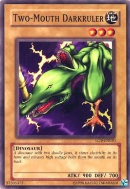 Image for Two-Mouth Darkruler (Legend of Blue Eyes White Dragon (Worldwide English)) (LOB-EN030) - YuGiOh